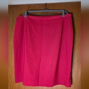 Jones New York Red Wool Blend Pencil Skirt Size 16